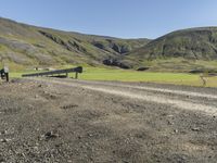 Scenic Road Through Icelandic Highlands with Mountain Landscape