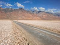 Scenic Road through California Desert