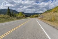 Scenic Road Landscape in Alberta, Canada