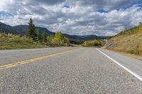 Scenic Road Landscape in Alberta, Canada