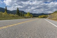 Scenic Road Landscape in Alberta, Canada