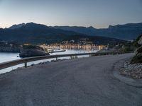 Scenic Road in Mallorca: Asphalt and Water