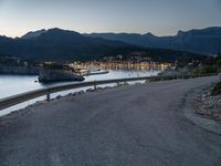 Scenic Road in Mallorca: Asphalt and Water