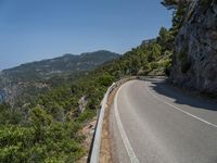 Scenic Road in Mallorca, Spain Landscape