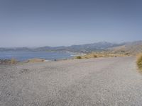 Scenic Road in Mallorca, Spain: Mountains and Beach