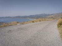 Scenic Road in Mallorca, Spain: Mountains and Beach