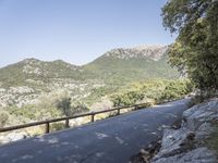 Scenic Road in Mallorca, Spain - Mountains and Vegetation