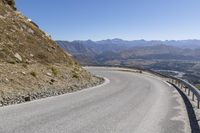 Scenic Road through Mountains in New Zealand