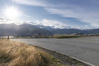 Scenic Road in New Zealand with Stunning Mountain View at Dawn