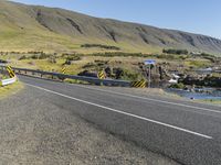 Scenic Road Overlooking River in Iceland