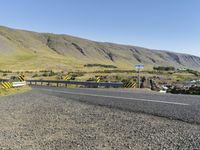 Scenic Road Overlooking River in Iceland