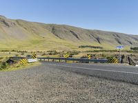 Scenic Road Overlooking River in Iceland