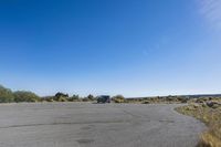 Scenic Road Parking Lot Vegetation in Open Space 003