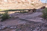 Scenic Road in Red Rock Desert
