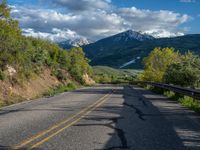 Scenic Road in Rural Colorado: Surrounded by Aspen Trees