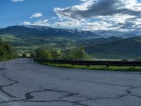 Scenic Road in Rural Colorado: A View of Pikes Peak