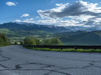 Scenic Road in Rural Colorado: A View of Pikes Peak