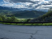 Scenic Road in Rural Colorado: A View of Pikes Peak