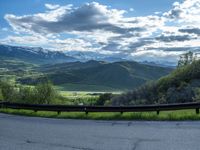 Scenic Road in Rural Colorado: A View of Pikes Peak