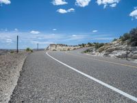 Scenic Road in Rural Utah: Landscape and Clouds