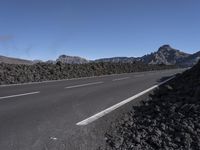 Scenic Road in Spain Desert Mountain Landscape 001