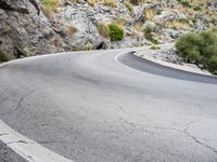 Scenic Road in Spain: Low Coastal Mountains and Breathtaking Views