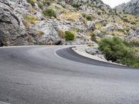 Scenic Road in Spain: Low Coastal Mountains and Breathtaking Views