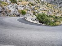 Scenic Road in Spain: Low Coastal Mountains and Breathtaking Views
