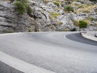 Scenic Road in Spain: Low Coastal Mountains and Breathtaking Views