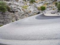 Scenic Road in Spain: Low Coastal Mountains and Breathtaking Views