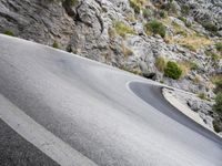 Scenic Road in Spain: Low Coastal Mountains and Breathtaking Views