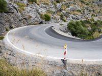 Scenic Road in Spain: Low Coastal Mountains and Breathtaking Views