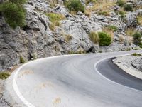 Scenic Road in Spain: Low Coastal Mountains and Breathtaking Views