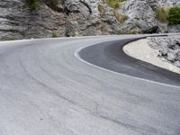 Scenic Road in Spain: Low Coastal Mountains and Breathtaking Views