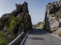 Scenic Road in Spain's Mountain Landscape