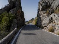 Scenic Road in Spain's Mountain Landscape