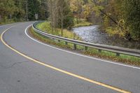 Scenic Road Surrounded by Autumn Forest and Lush Vegetation HDRi Maps ...