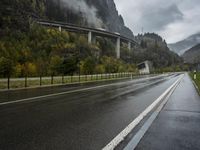 Scenic Road in Switzerland Highlands