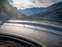 Scenic Road in Switzerland with Mountain Landscape