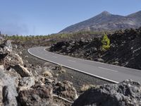 Scenic Road in Tenerife, Spain