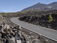 Scenic Road in Tenerife, Spain