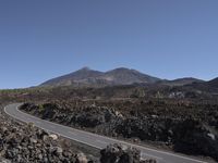 Scenic Road in Tenerife, Spain