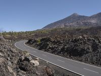 Scenic Road in Tenerife, Spain