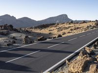 Scenic Road in Tenerife, Spain - Desert Landscape 001