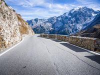 Scenic Road Through Alps Italy 001