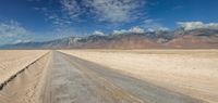 Scenic Road Travel: Mountains on the Horizon