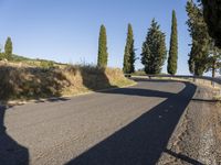 Scenic Road in Tuscany, Italy at Dawn