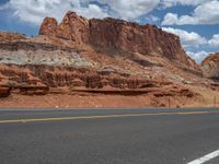 A Scenic Road in the USA: Stunning Landscapes and Clouds