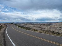 Scenic Road in Utah: Beautiful Cloud Formations in the American Landscape