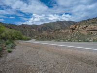 Scenic Road in Utah: Clouds and Mountains